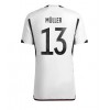 Tyskland Thomas Muller #13 Hemmatröja VM 2022 Korta ärmar